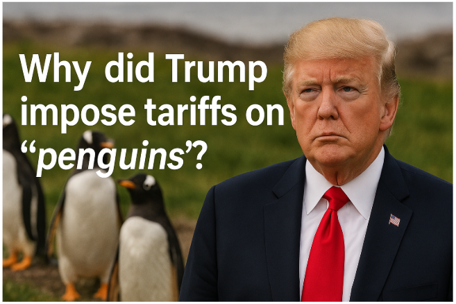 Why did Trump impose tariffs on "penguins"?